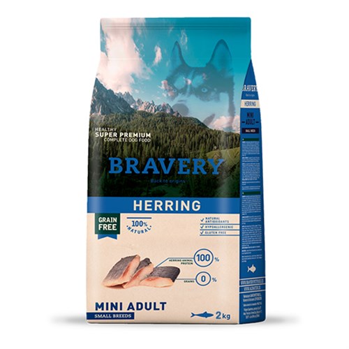 Bravery Adult Herring Ringa Balıklı Küçük Irk Yetişkin Köpek Maması