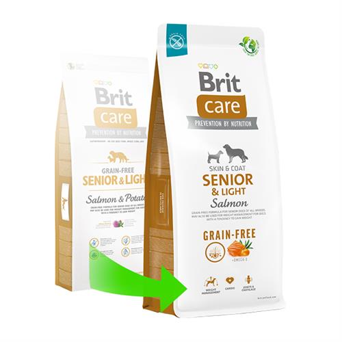 Brit Care Senior Light Tahılsız Somonlu Yaşlı Diyet Köpek Maması