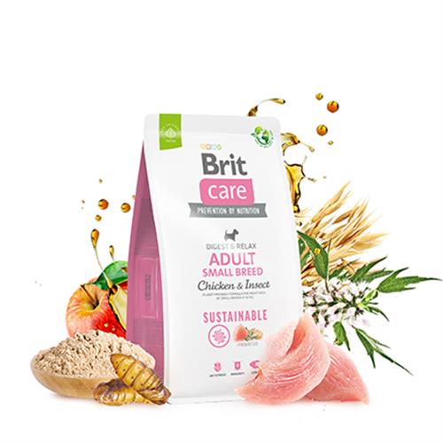 Brit Care Sustainable Tavuklu ve Böcek Proteinli Küçük Irk Yetişkin Köpek Maması