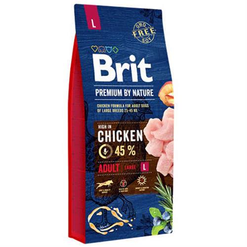Brit Premium Nature Büyük Irk Tavuklu Yetişkin Köpek Maması