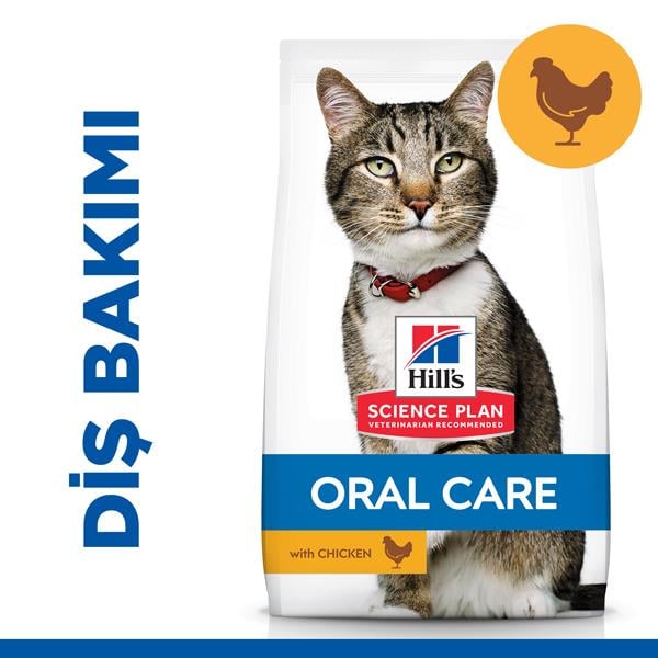 Hills Oral Care Tavuklu Ağız ve Diş Sağlığı İçin Kedi Maması