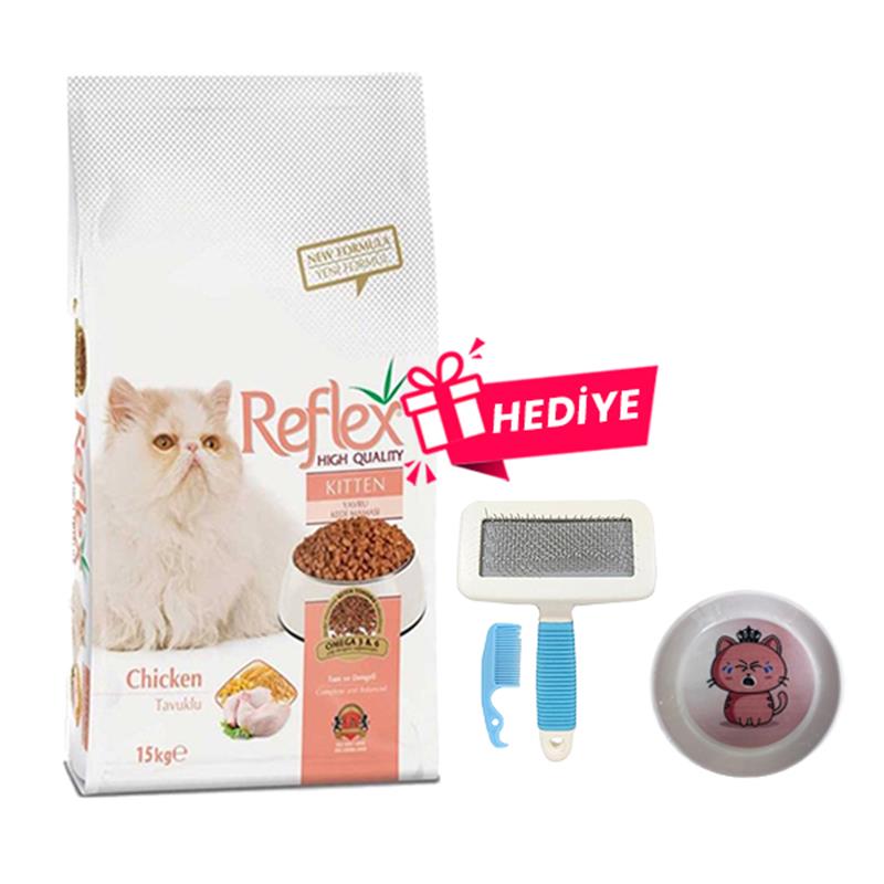 Reflex Kitten Tavuklu Yavru Kedi Maması 15 Kg + Muhteşem Ürünler!