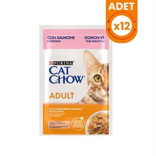 Cat Chow Somonlu Yetişkin Konserve Kedi Maması