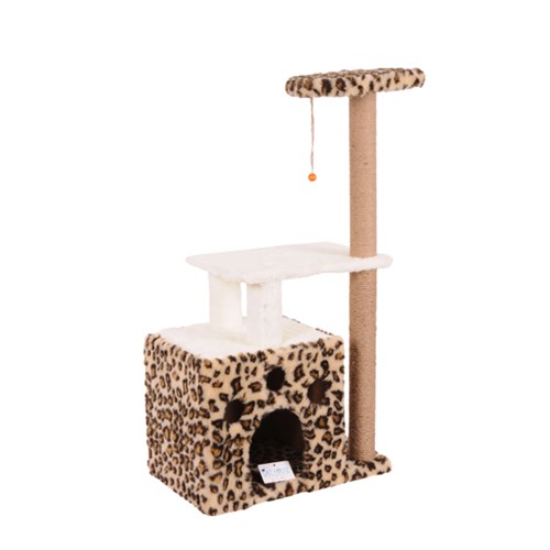 Cat Hause S02 Yuvalı Kedi Tırmalama Evi  97 Cm