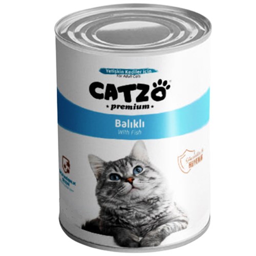 Catzo Premium Somonlu Parça Etli Yetişkin Konserve Kedi Maması