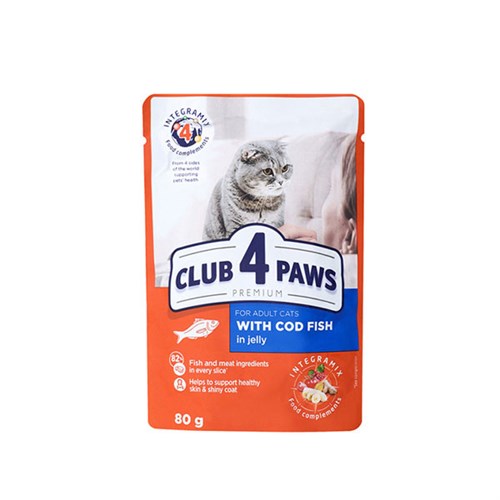 Club4Paws Premium Morina Balıklı Pouch Konserve Kedi Maması