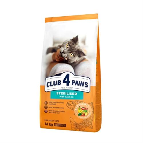 Club4Paws Premium Sterilised Somonlu Kısırlaştırılmış Yetişkin Kedi Maması