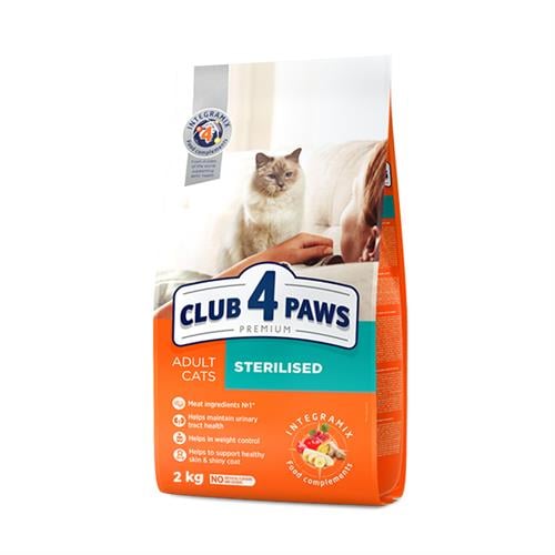 Club4Paws Premium Sterilised Tavuklu Kısırlaştırılmış Yetişkin Kedi Maması