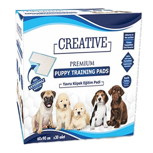 Creative Kaydırmaz Yapışkan Kenarlı Köpek Eğitim Çiş Pedi  60x90 Cm