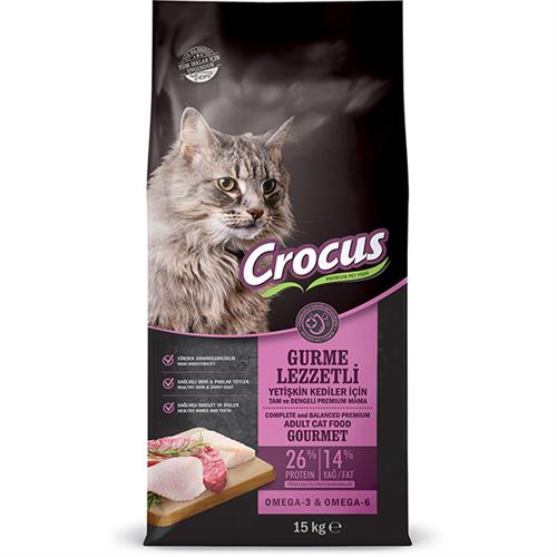Crocus Adult Gourmet Tavuklu Renkli Taneli Yetişkin Kedi Maması