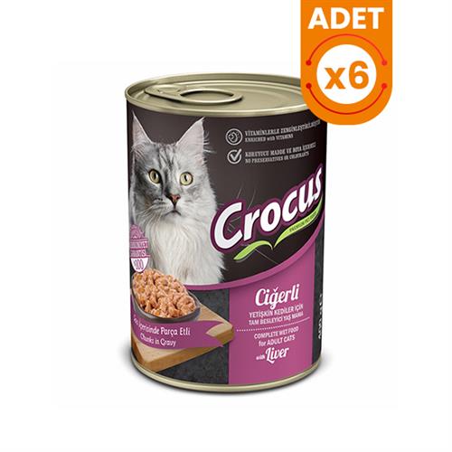 Crocus Ciğerli Yetişkin Kedi Yaş Maması