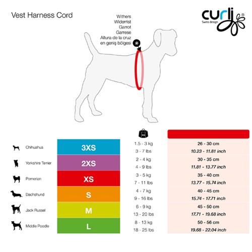 Curli Cord Vest Köpek Göğüs Tasması