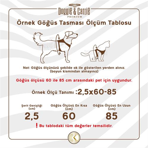 Doggie Havalı Dokuma Köpek Göğüs Tasması