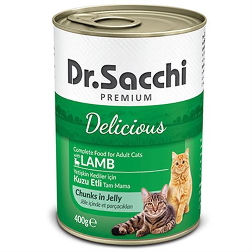 Dr.Sacchi Kuzu Etli Yetişkin Konserve Kedi Maması