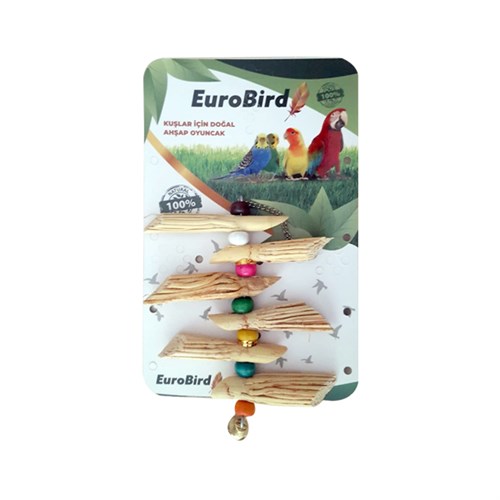 Euro Bird Süpürge Otu Askılı Boncuklu Kuş Oyuncağı