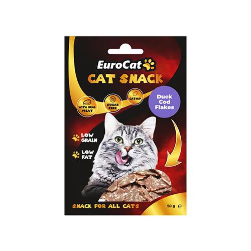 Euro Cat Cat Snack Düşük Tahıllı Ördekli Catnipli Kedi Ödül Maması