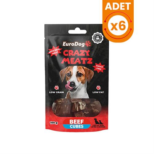 Euro Dog Biftekli Küp Doğal Köpek Ödül Maması