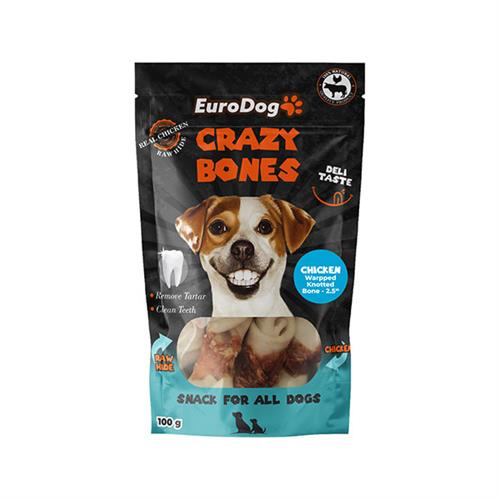 Euro Dog Crazy Bones Dental Tavuklu Sargılı Köpek Ödül Maması