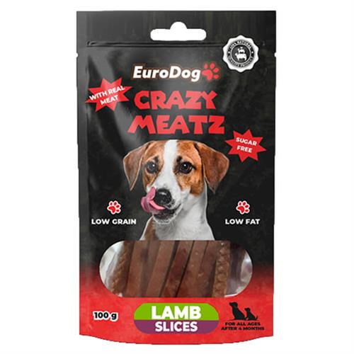 Euro Dog Kuzu Eti Dilimli Doğal Köpek Ödül Maması