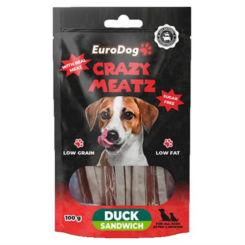 Euro Dog Ördekli Sandviç Doğal Köpek Ödül Maması