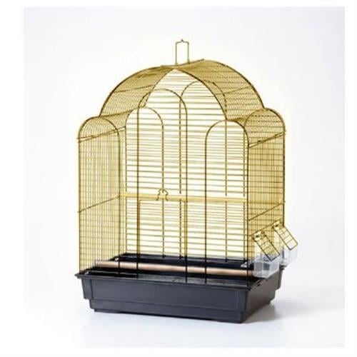 Euro Gold Bombe Çatılı Şık Tasarımlı Muhabbet Kuşu Kafesi