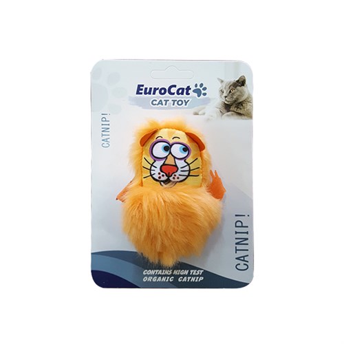 Eurocat Aslan Şeklinde Kedi Oyuncağı Turuncu