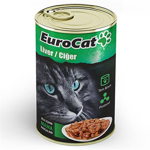 Eurocat Ciğerli Yetişkin Konserve Kedi Maması