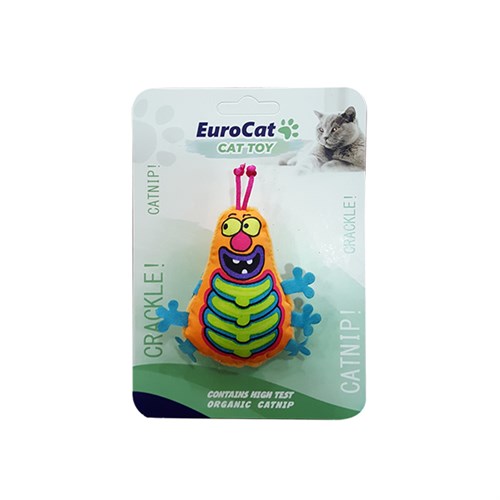 Eurocat Turuncu Tırtıl Şeklinde Kedi Oyuncağı