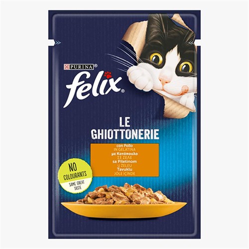 Felix Sensations Taze Jöle İçerisinde Tavuklu Yetişkin Konserve Kedi Maması