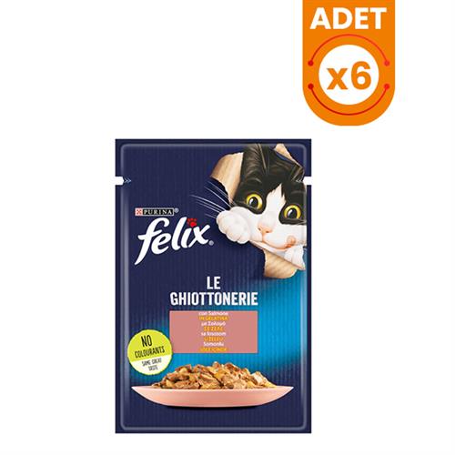 Felix Taze Somonlu Jöleli Pouch Yetişkin Konserve Kedi Maması