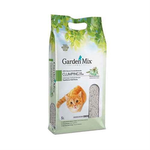 Garden Mix Bentonit İnce Taneli Marsilya Sabunu Kokulu Kedi Kumu İnce