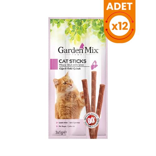 Garden Mix Ciğerli Kedi Stick Ödülü