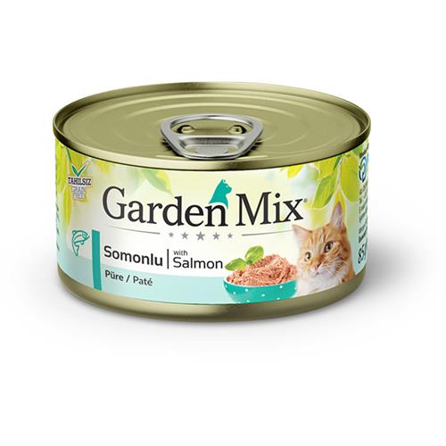 Garden Mix Somonlu Tahılsız Kıyılmış Konserve Kedi Maması