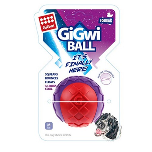 Gigwi Ball Sert Top Köpek Oyuncağı Kırmızı