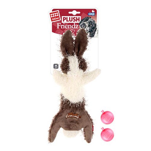 Gigwi Plush Friendz Sesli Tavşan Peluş Köpek Oyuncağı