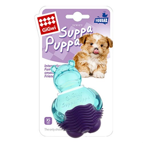 Gigwi Suppa Puppa Hipopotam Şekilli Termoplastik Köpek Oyuncağı