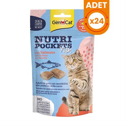 Gimcat Nutri Pockets Somon Balıklı Kedi Ödül Maması
