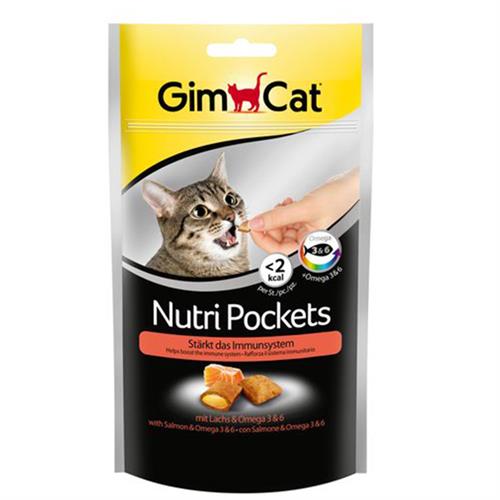 Gimcat Nutri Pockets Somon Omega Kedi Ödül Maması Tablet
