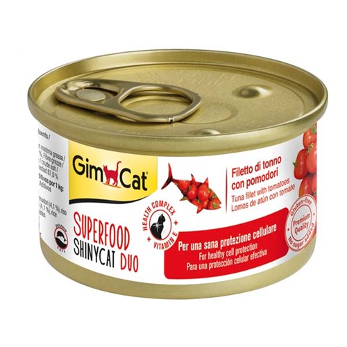 Gimcat Shinycat Fileto Ton Balıklı Ve Domatesli Yetişkin Kedi Konservesi 70 gr