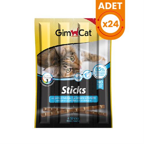 Gimcat Sticks Somon ve Morina Balıklı Kedi Ödül Çubuğu