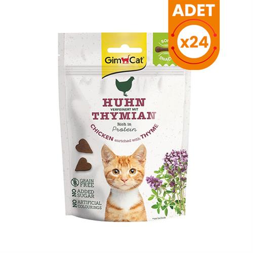 Gimcat Tahılsız Tavuk ve Kekikli Kedi Ödül Bisküvisi