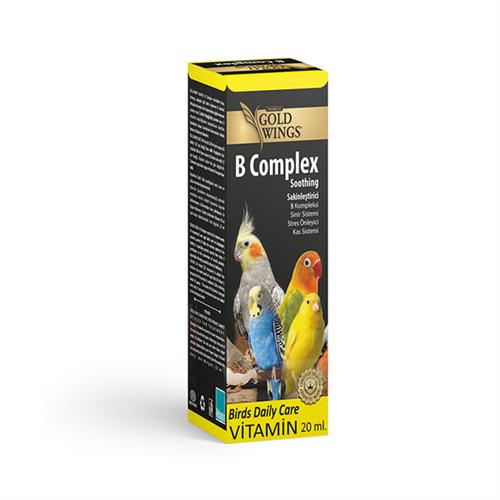 Gold Wings Premium B Complex Kuşlar için Stres Önleyici Sıvı Vitamin