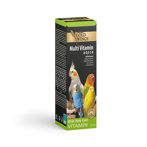 Gold Wings Premium Kuşlar için Tüy Oluşumunu Destekleyici Sıvı Multivitamin