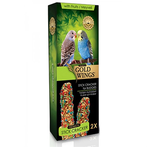 Gold Wings Premium Meyveli Muhabbet Kuşu Krakeri