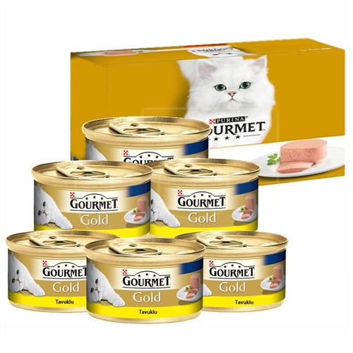 Gourmet Gold Kıyılmış Tavuklu Yetişkin Konserve Kedi Maması