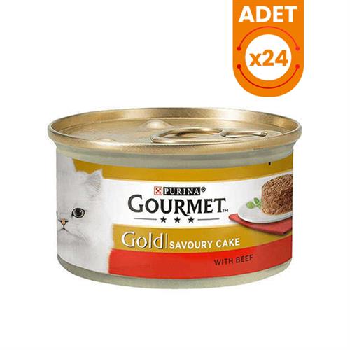 Gourmet Gold Savoury Cake Sığır Etli Konserve Kedi Maması