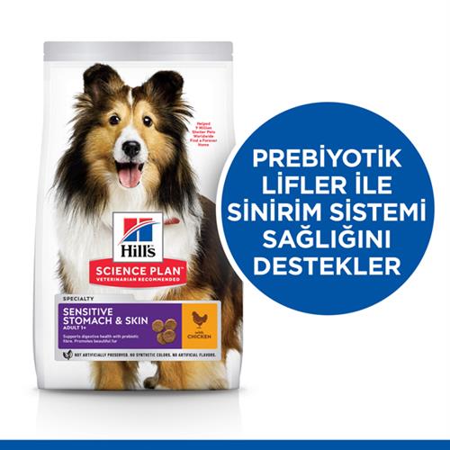 Hills Adult Sensitive Skin Hassas Köpekler İçin Tavuklu Yetişkin Köpek Maması