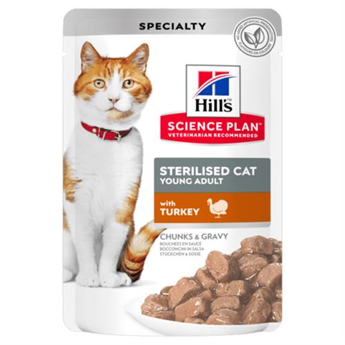 Hills Sterilised Hindili Pouch Kısırlaştırılmış Konserve Kedi Maması