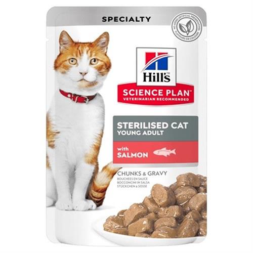 Hills Sterilised Somonlu Pouch Kısırlaştırılmış Konserve Kedi Maması