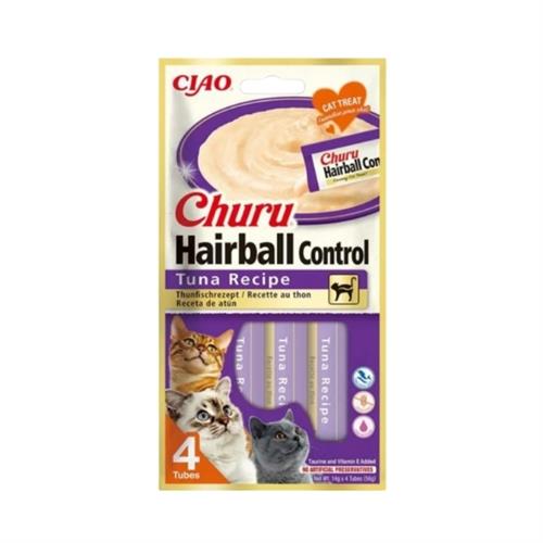 Inaba Ciao Churu Hairball Tüy Yumağı Kontrollü Ton Balıklı Sıvı Kedi Ödül Maması